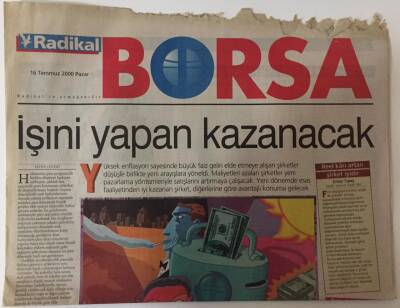 Radikal Gazetesi Borsa Eki 16 Temmuz 2000 - İşini Yapan Kazanacak GZ28290 - 1