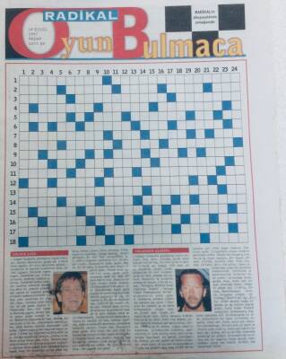 Radikal Gazetesi Bulmaca Eki 14 Eylül 1997 - Zeka Geliştirme GZ40365 - 1