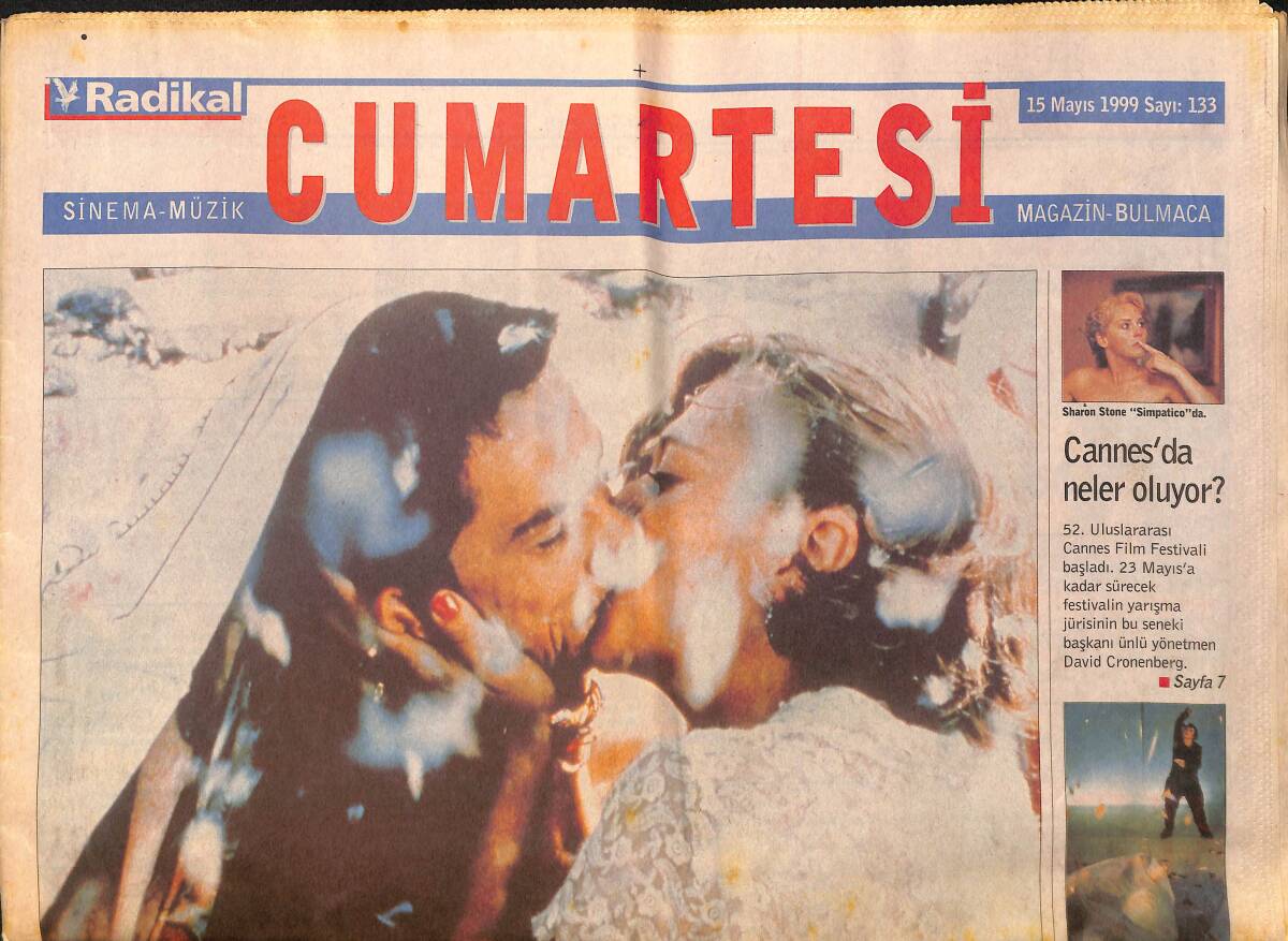 Radikal Gazetesi Cumartesi Eki 15 Mayıs 1999 - Cannes'da Neler Oluyor? - Bruce İle Çeyrek Asır GZ158261 - 1