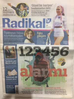 Radikal Gazetesi Dergi Eki 28 Nisan 2012 - Abdullah Gül,Seçilenin Yeri Meclis Olmalı GZ27580 - 1