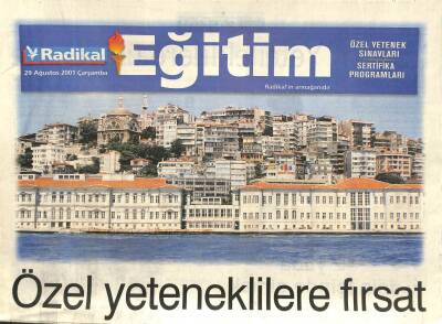 Radikal Gazetesi Eğitim Eki 29 Ağustos 2001 - YÖKten Korsan Üniversite Uyarısı GZ109117 - 1