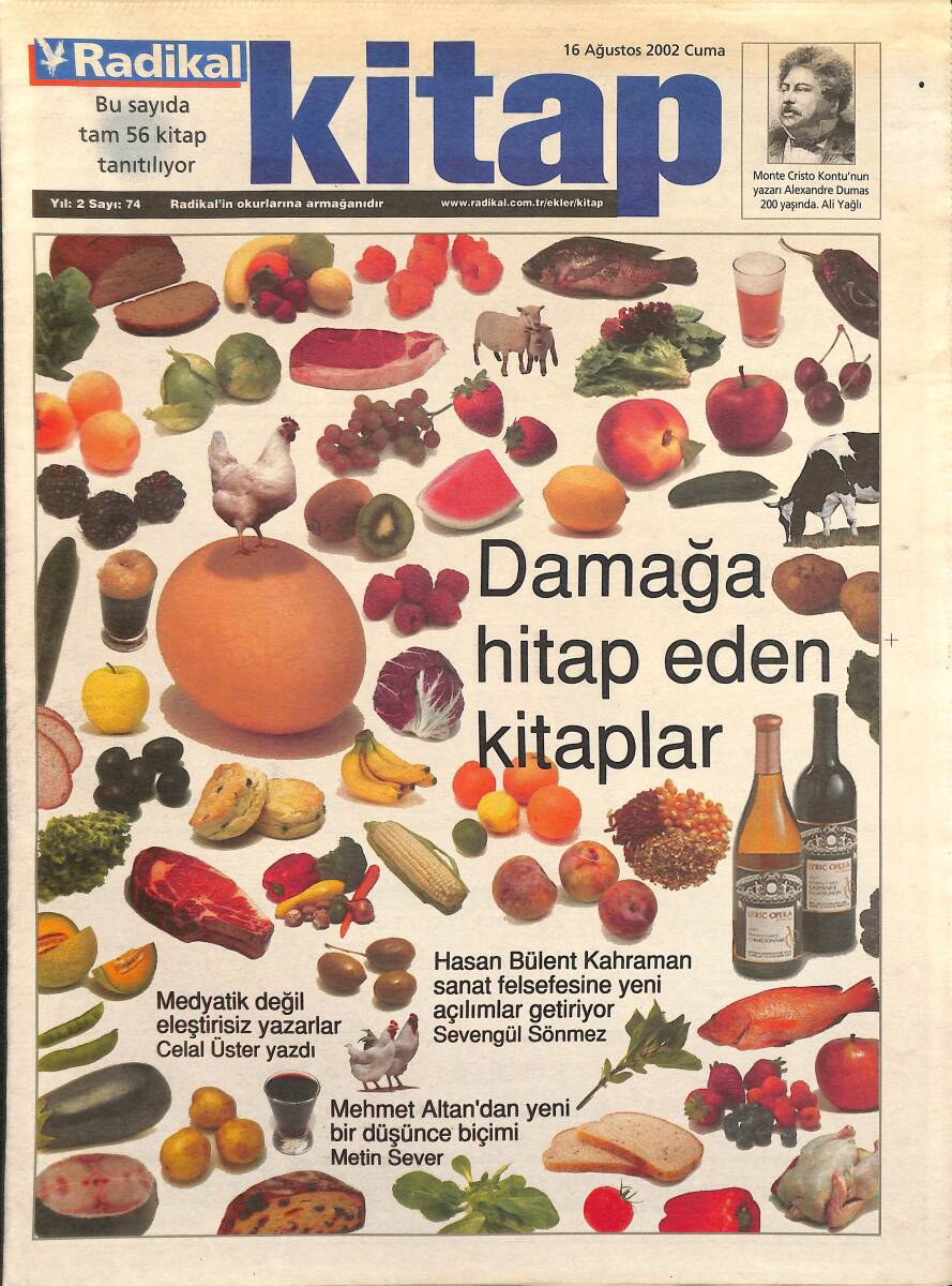 Radikal Gazetesi Kitap Eki 16 Ağustos 2002 - Eleştirisiz Edebiyat - Solda Yeni Bir Tartışma GZ3388 - 1