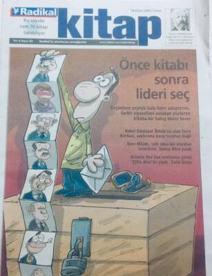Radikal Gazetesi Kitap Eki 18 Ekim 2002 - Önce Kitabı Sonra Lideri Seç GZ41482 - 1