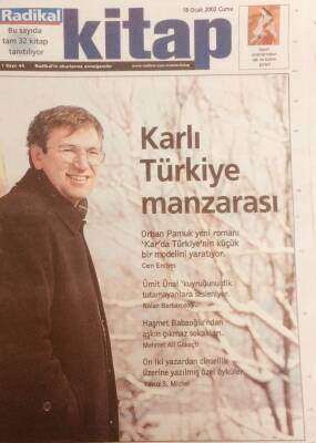 Radikal Gazetesi Kitap Eki 18 Ocak 2002 - Orhan Pamuk,Karlı Türkiye Manzarası GZ40062 - 1