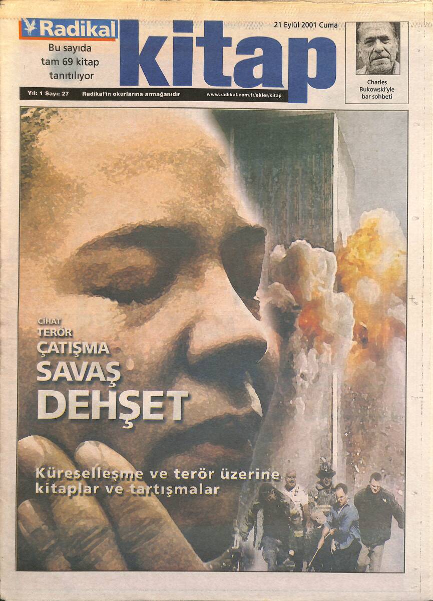 Radikal Gazetesi Kitap Eki 21 Eylül 2001 - Küreselleşme Ve Terör Üzerine Kitaplar Ve Tartışmalar GZ3409 - 1