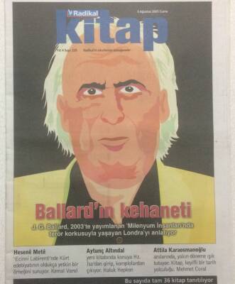 Radikal Gazetesi Kitap Eki 5 Ağustos 2005 - Ballardın Kehaneti GZ34995 - 1