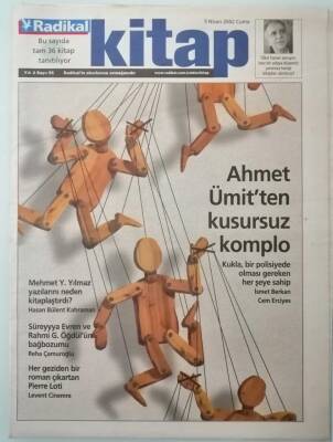 Radikal Gazetesi Kitap Eki 5 Nisan 2002 Ahmet Ümitin Yeni Romanı Kukla -GZ37209 - 1
