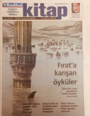 Radikal Gazetesi Kitap Eki 8 Şubat 2002 - Fırata Karışan Köyler GZ40059 - 1