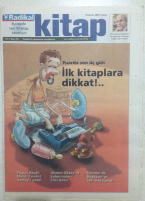Radikal Gazetesi Kitap Eki - 9 Kasım 2001 - Simone de Beauvoirın Aşk Mektupları GZ24346 - 1