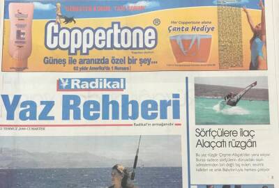 Radikal Gazetesi Yaz Rehberi Eki 22 Temmuz 2006 - Son 20 Yılın Tatil Efsanesi Olympos-Mekanım Datça Olsun GZ36384 - 1