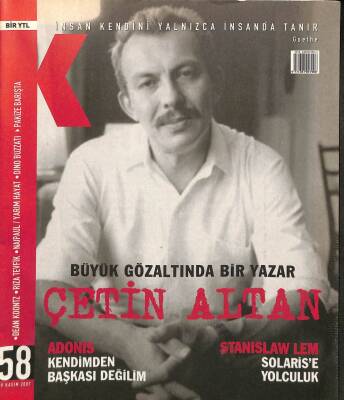 Radikal İki Dergisi Sayı58 9 Kasım 2007 - Çetin Altan, George Clooney, Adonis, Rıza Tevkif NDR74332 - 1
