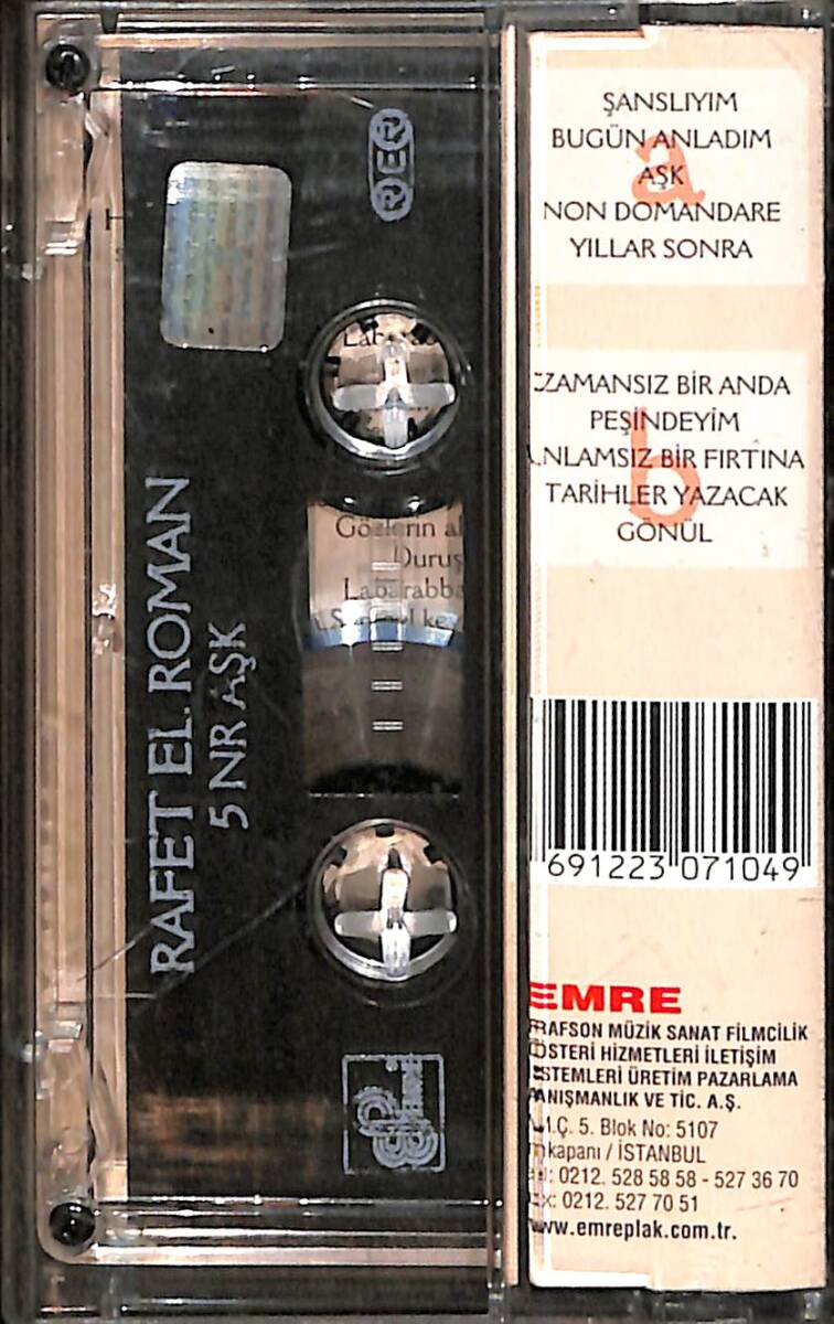 Rafet El Roman - 5 Nr Aşk Kaset (İkinci El) KST28478 - 2