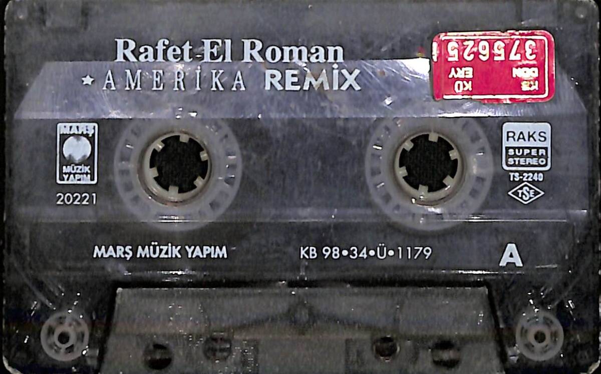Rafet El Roman - Amerika Remix Kaset (Kırmızı Bandrol - İkinci El) KST27746 - 2