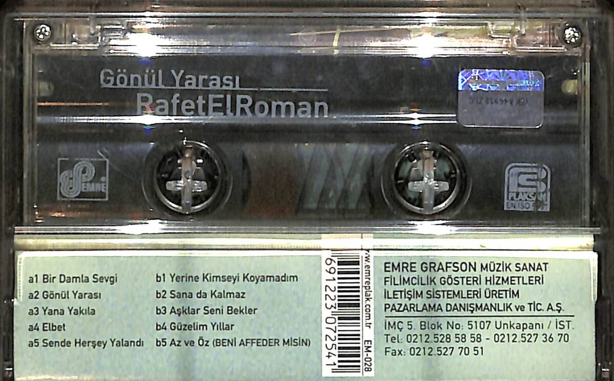 Rafet El Roman - Gönül Yarası Kaset (İkinci El) KST28340 - 2