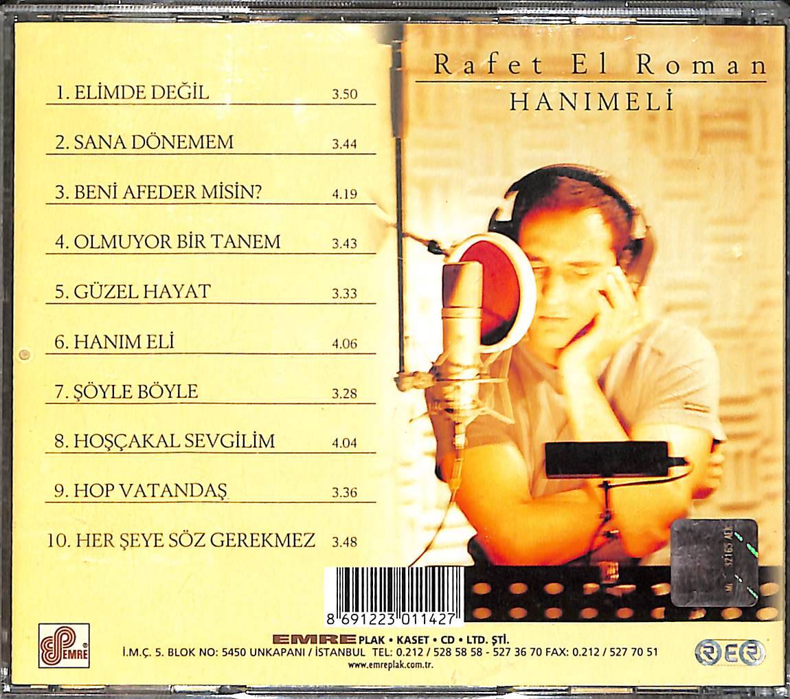 Rafet El Roman - Hanımeli CD İkinci El CD5894 - 2
