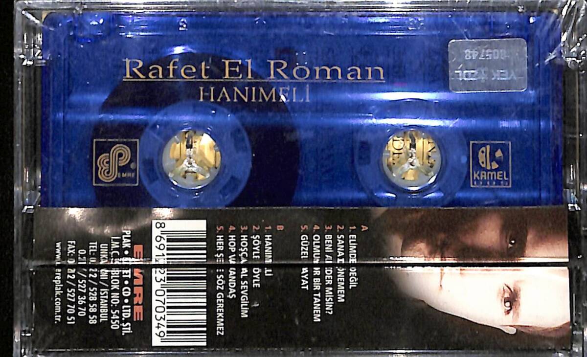 Rafet El Roman – Hanımeli Orijinal Kaset (SIFIR) * Plaksan - 2001 * KST31185 - 2
