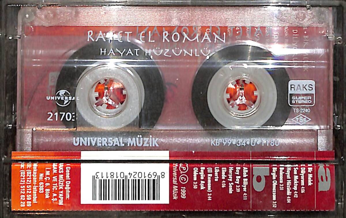Rafet El Roman - Hayat Hüzünlü Kaset (İkinci El Kaset) KST29565 - 2