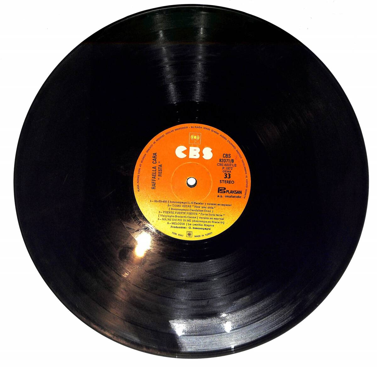 Raffaella Carrà ‎- Fiesta LP PLAK (Açıklamayı Okuyunuz) PLK26638 - 1