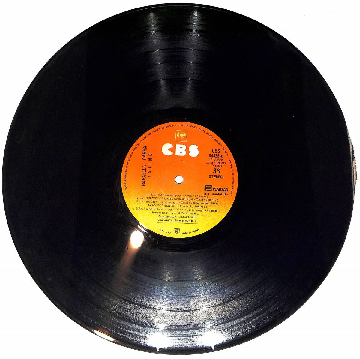 Raffaella Carrà - Latino LP PLAK (Açıklamayı Okuyunuz) PLK26659 - 2