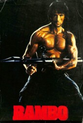 Rambo Büyük Boy Kartpostal (34x24 cm) KRT13033 - Gökçekoleksiyon