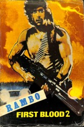RAMBO (FIRST BLOOD 2 - İLK KAN 2) ORTA BOY KARTPOSTAL (25X35CM) KRT17616 - Gökçekoleksiyon