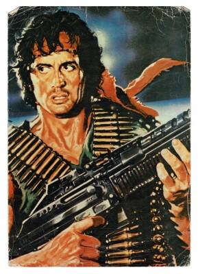Rambo - Sylvester Stallone Büyük Boy Kartpostal KRT9344 - 1