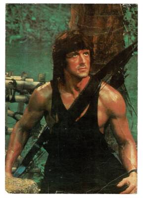 Rambo - Sylvester Stallone Büyükboy Kartpostal KRT9244 - 1