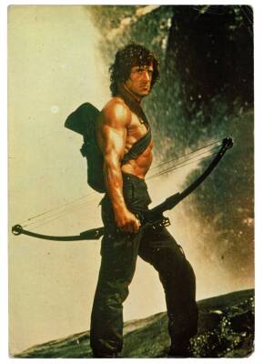 Rambo - Sylvester Stallone Büyükboy Kartpostal KRT9245 - 1