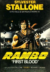 Rambo- Sylvester Stallone Eski Büyük Boy Kartpostal (34x22 cm) KRT12889 - Gökçekoleksiyon