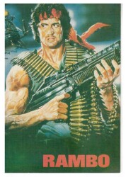 Rambo - Sylvester Stallone Kartpostal KRT8081 - Gökçekoleksiyon