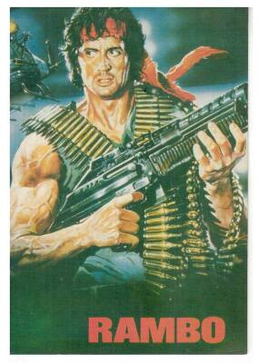 Rambo - Sylvester Stallone Kartpostal KRT8081 - 1