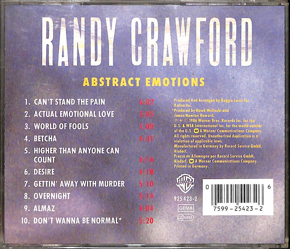Randy Crawford ‎– Abstract Emotions CD (İkinci El) CD5522 - 2