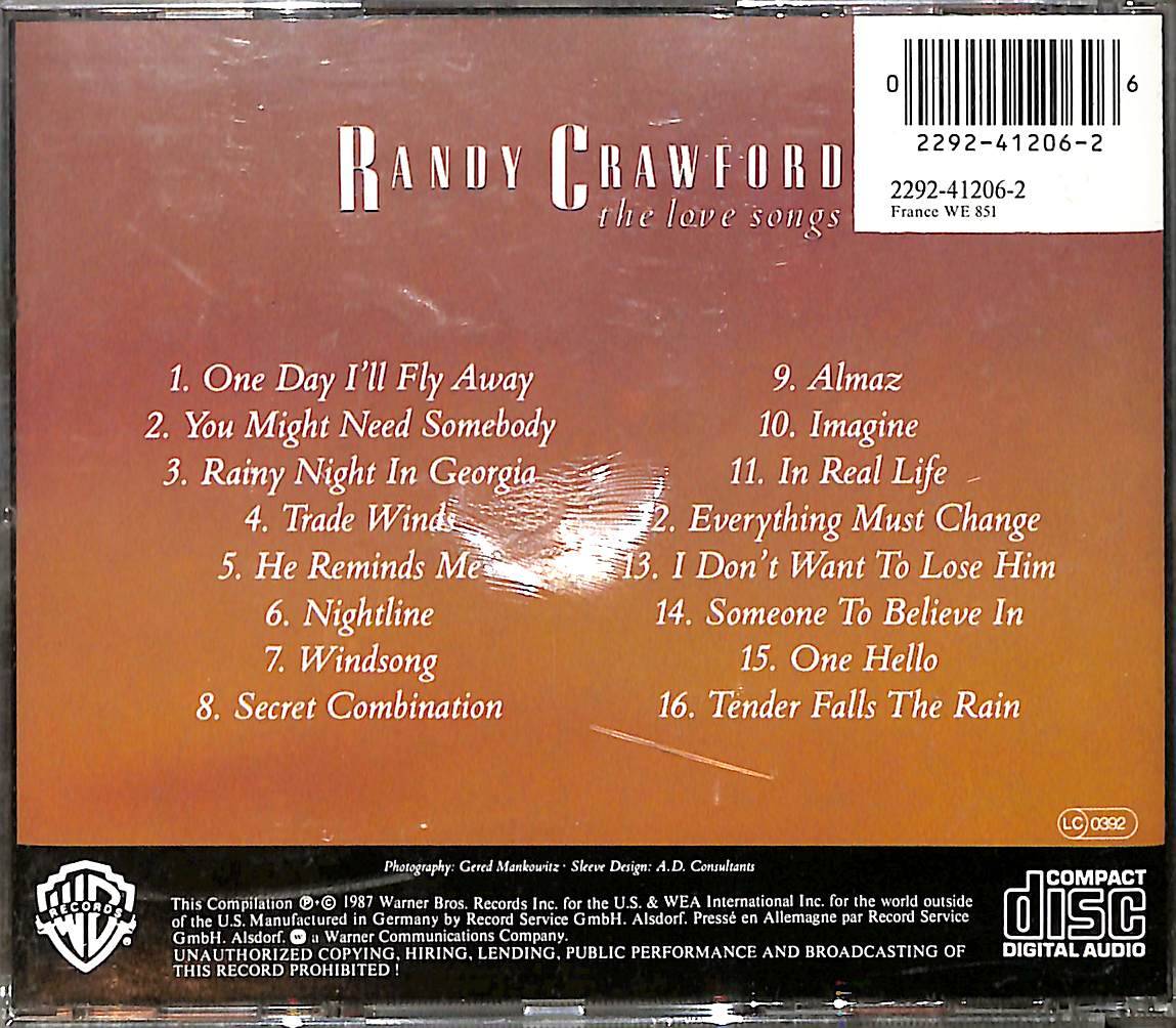 Randy Crawford - The Love Songs CD (İkinci El) CD5686 - 2