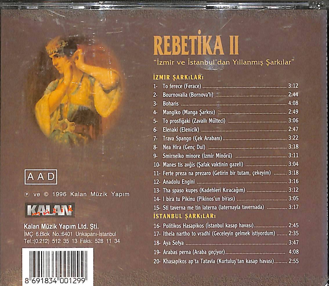 Rebetika 2 - İzmir ve İstanbul'dan Yıllanmış Şarkılar CD (İkinci El) CD4838 - 2