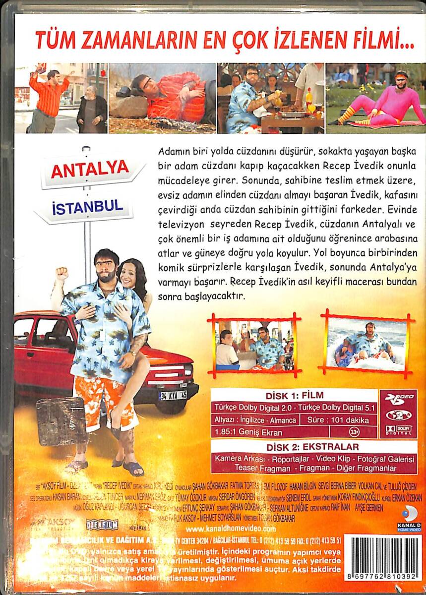 Recep İvedik - 2 DVD'Lİ ÖZEL VERSİYON (İkinci El) DVD2701 - 2
