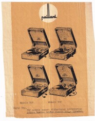 Reklam Broşür -Raillard Gramafon Modelleri Reklam Broşür - Gökçekoleksiyon