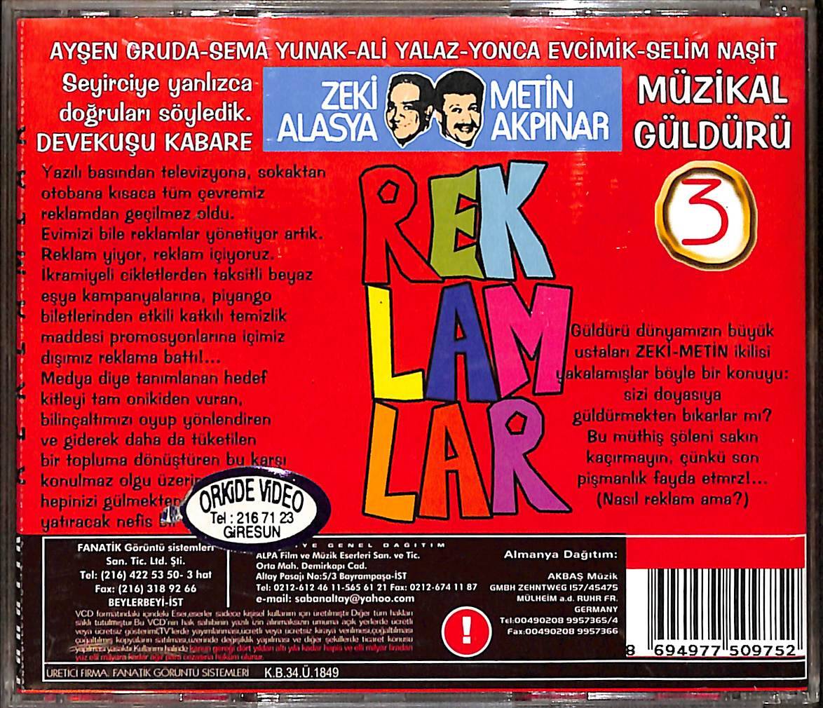 Reklamlar 3 (Zeki Alasya - Metin Akpınar) VCD Film VCD27349 - 2