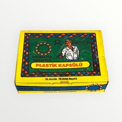 Rekor 1990s Otomatik Tabanca Plastik Kapsülleri Tam Dolu Kutu AOB4850 - 1