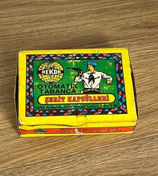 Rekor 1990s Otomatik Tabanca Şerit Kapsülleri Tam Dolu Kutu AOB4849 - 6