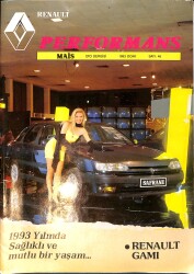 Renault Performans Oto Dergisi Ocak 1993 Sayı: 46 –Renault 1993 Takvimli Poster – Cüneyt Arkın, Yeşilçam'ı Anlatıyor – Hülya Avşar Ve İbrahim Tatlıses NDR101910 - Gökçekoleksiyon