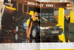 Renault Performans Oto Dergisi Ocak 1993 Sayı: 46 –Renault 1993 Takvimli Poster – Cüneyt Arkın, Yeşilçam'ı Anlatıyor – Hülya Avşar Ve İbrahim Tatlıses NDR101910 - 3
