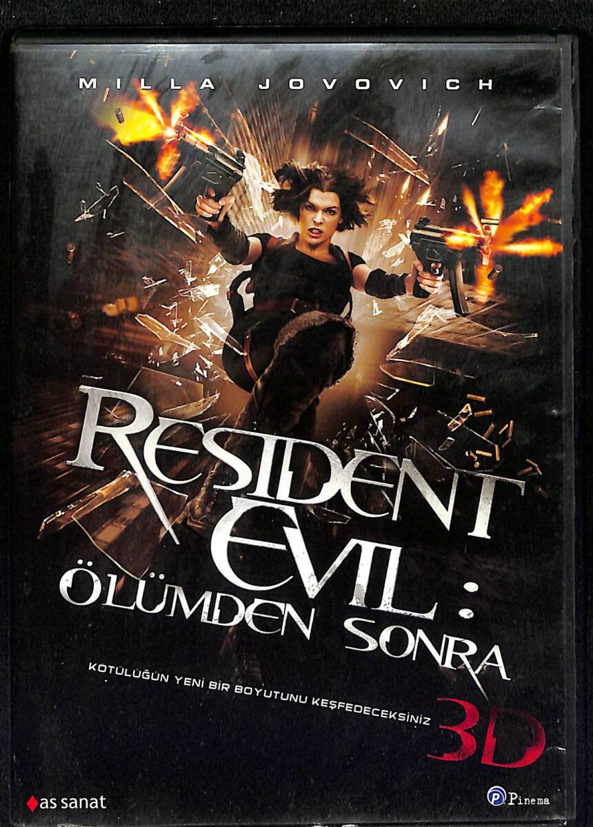 Resident Evil: Ölümden Sonra (Resident Evil: Afterlife) – Milla Jovovich Orijinal 3D DVD (İkinci El) DVD2925 - 1