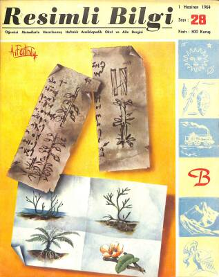 Resimli Bilgi - Haftalık Ansiklopedik Okul ve Aile Dergisi - Sayı 28 - 1 Haziran 1964 - Meksikada Eski Uygarlıklar NDR75982 - 1