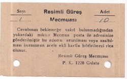 Resimli Güreş Mecmuası İş Yeri Yazışması - Gökçekoleksiyon