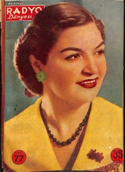 Resimli Radyo Dünyası Sayı 77 6 Aralık 1951 - Kapak Zehra Bilir - Büyük Türk Bestekarı Mahmut Celaleddin Paşa - Selma Coşkuntuna NDR68023 - 1
