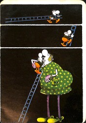 Retro Çizgi Film Karakterleri Kartpostal (Küçük Boy) KRT23444 - Gökçekoleksiyon