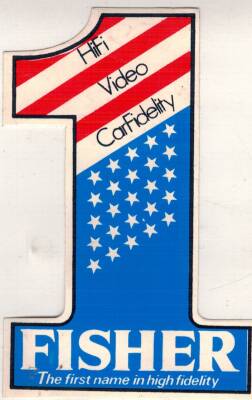 Retro Fisher Sticker AKS1603 - 2