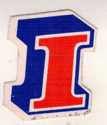 Retro I Harfli Sticker AKS1510 - 1