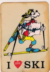 Retro I Love Ski Sticker AKS1527 - Gökçekoleksiyon