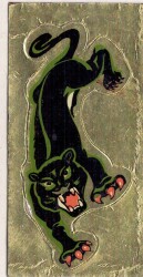 Retro Küçük Kaplan Sticker AKS1595 - 2